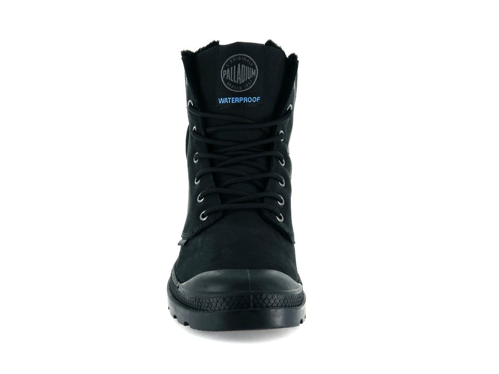 Black / Black Men Palladium Pampa Sport Cuff Wps Boots | NGUCPT-839