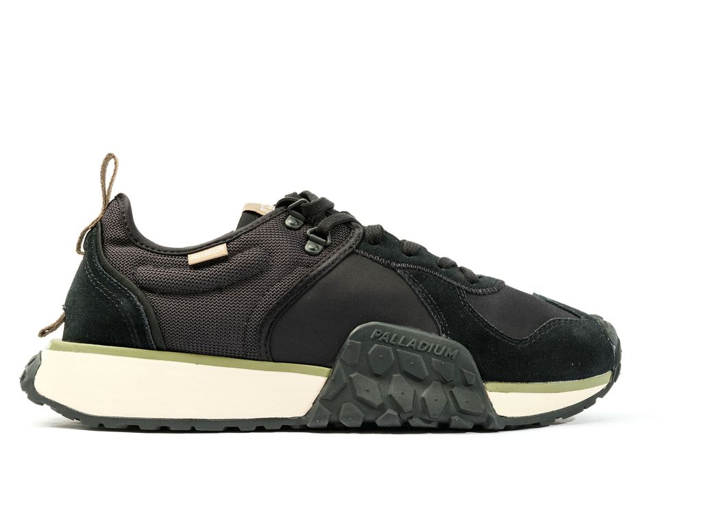 Black / Black Men Palladium Troop Runner Sneakers | PUQFNH-407