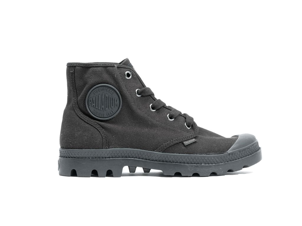 Black / Black Women Palladium Pampa Hi Boots | ZJKQTC-249