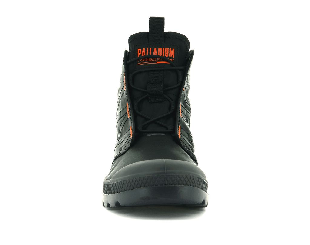 Black / Black Women Palladium Pampa Travel Lite Boots | PMJDUF-351