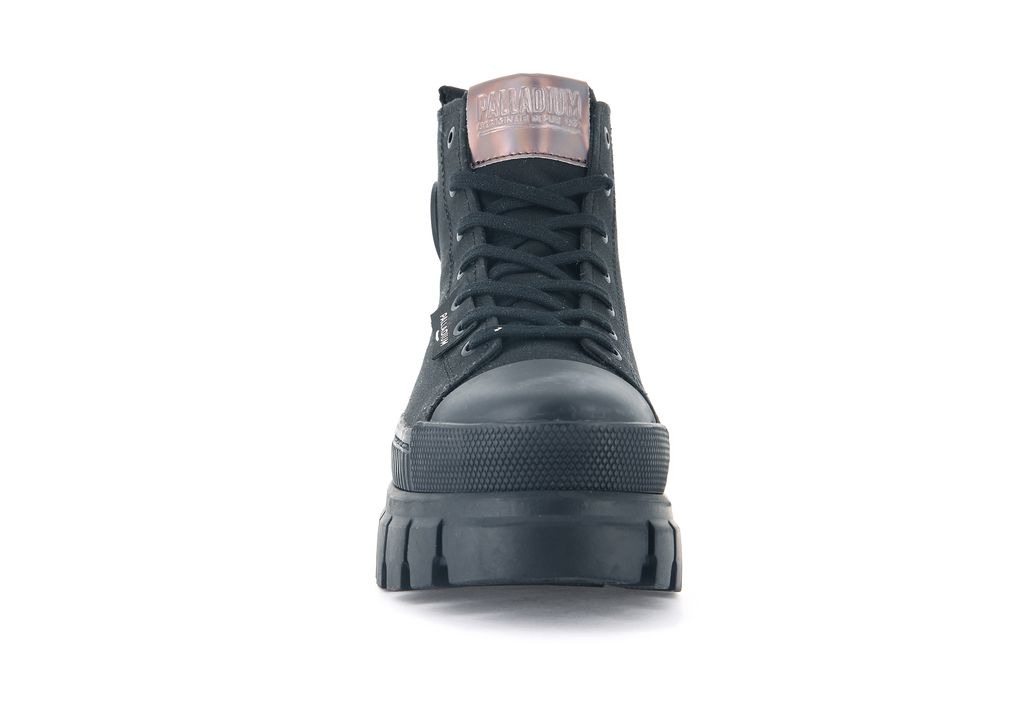 Black / Black Women Palladium Revolt Hi Tx Boots | IYHGLM-736