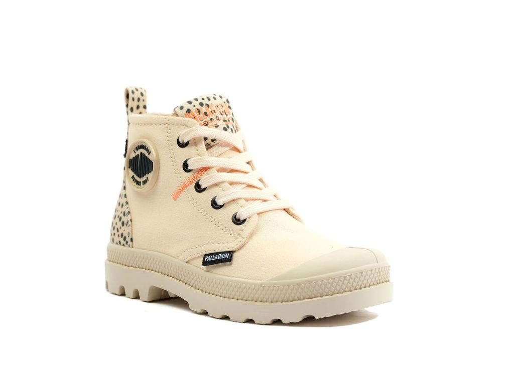 Brown Kids' Palladium Pampa Safari Boots | RLZTVS-638