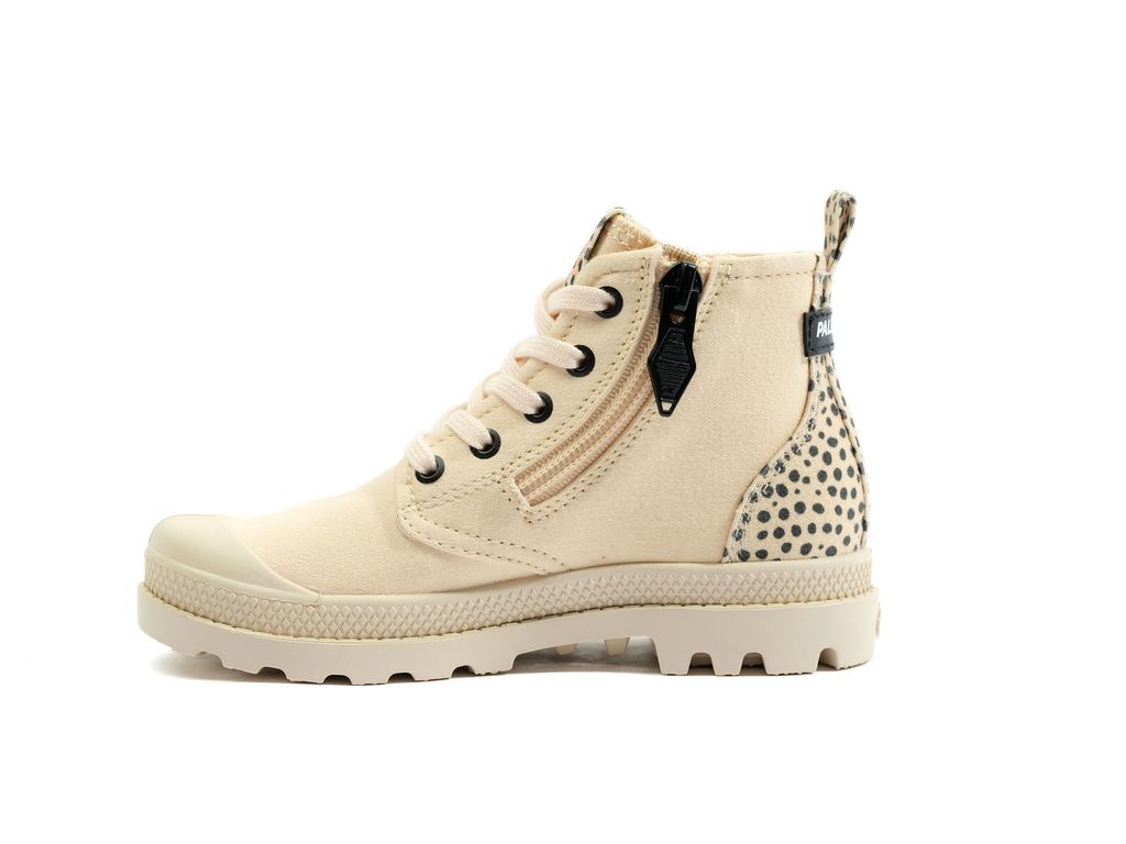 Brown Kids' Palladium Pampa Safari Boots | RLZTVS-638