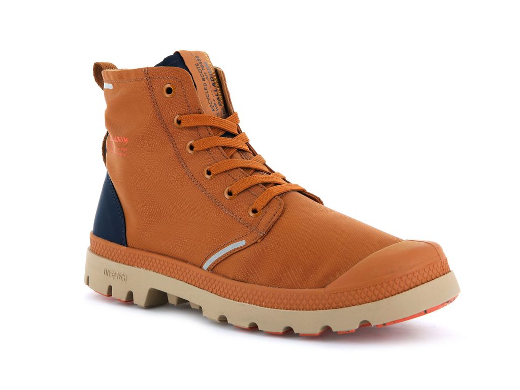 Brown / Indigo Men Palladium Pampa Lite+ Recycle Wp+ Boots | BCIQRF-830