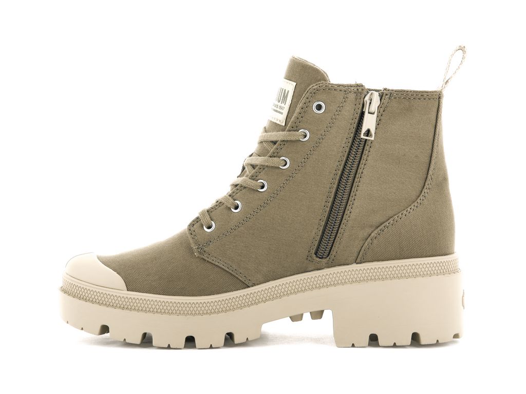 Butternut Women Palladium Pallabase Twill Boots | OVJXSA-203