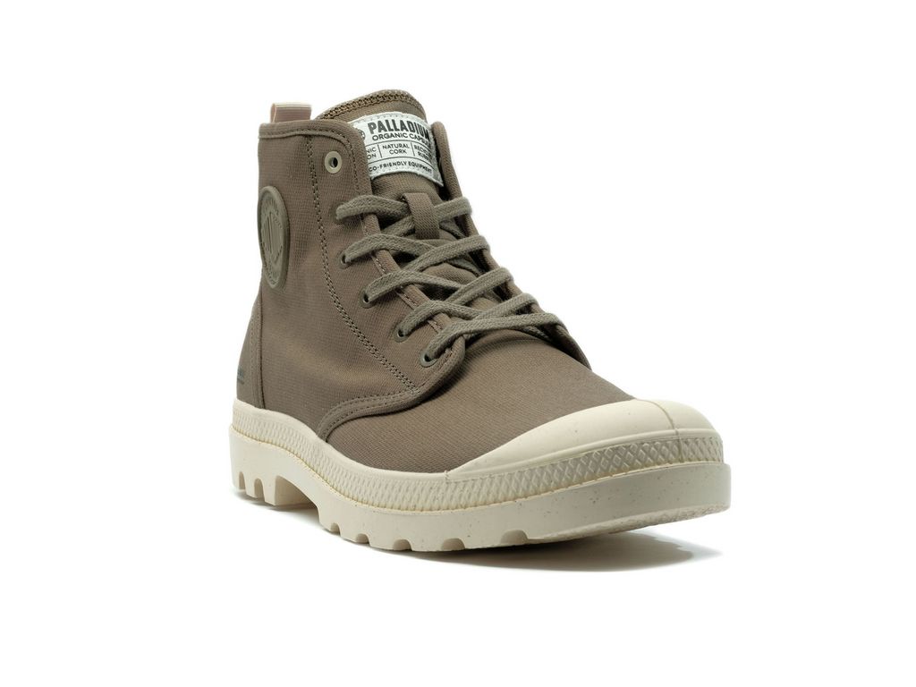 Green Kids' Palladium Pampa Hi Zip Organic Boots | HAIORK-628