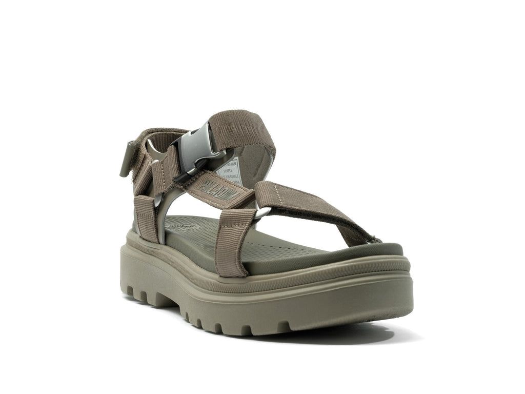 Green Women Palladium Pallacruise Strap Sandals | SDYAMB-803