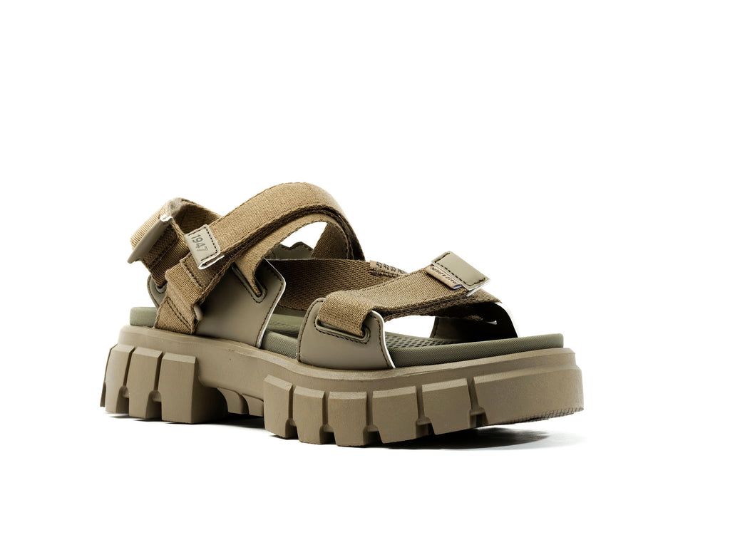 Green Women Palladium Revolt Sandal Mono Sandals | UBQSEL-697