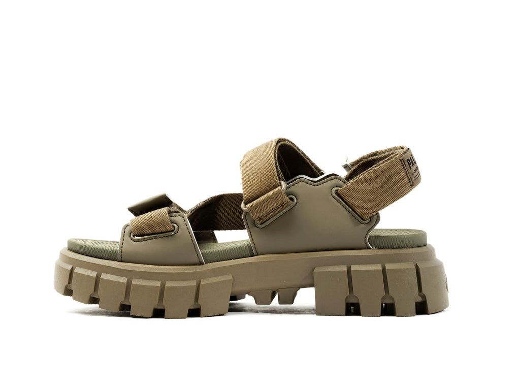 Green Women Palladium Revolt Sandal Mono Sandals | UBQSEL-697