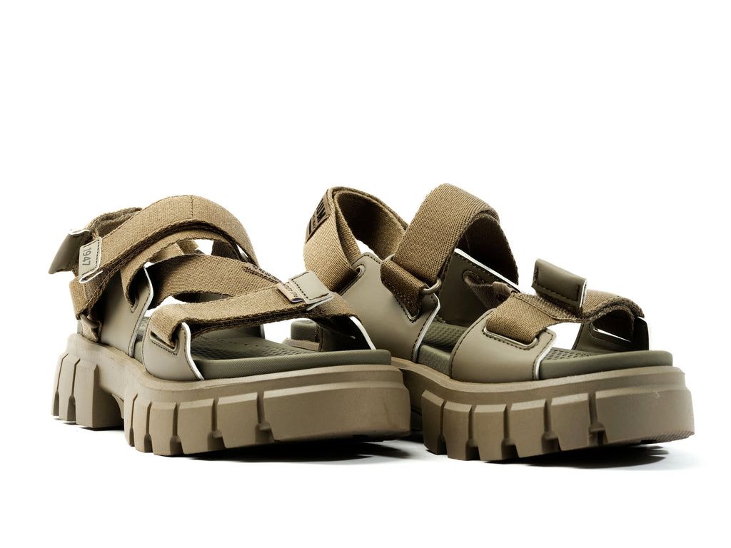 Green Women Palladium Revolt Sandal Mono Sandals | UBQSEL-697