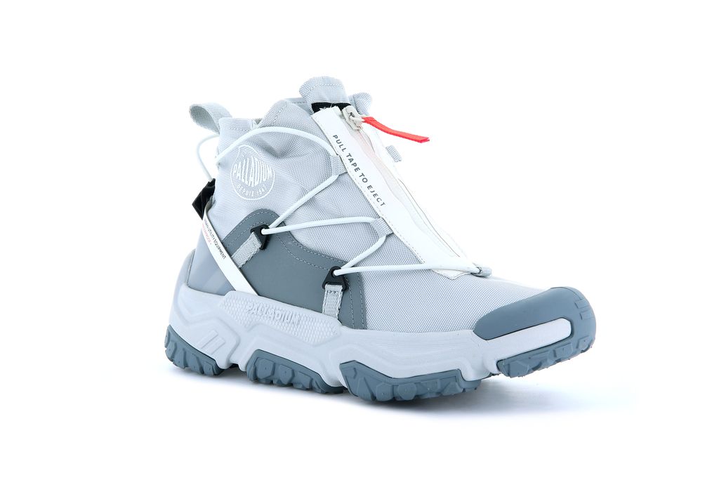 Grey Men Palladium Off-grid Hi Zip Waterproof + Sneakers | HQKPCR-405