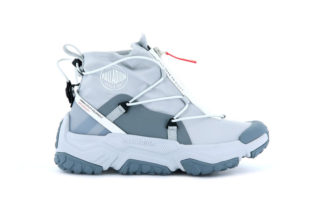 Grey Men Palladium Off-grid Hi Zip Waterproof + Sneakers | HQKPCR-405