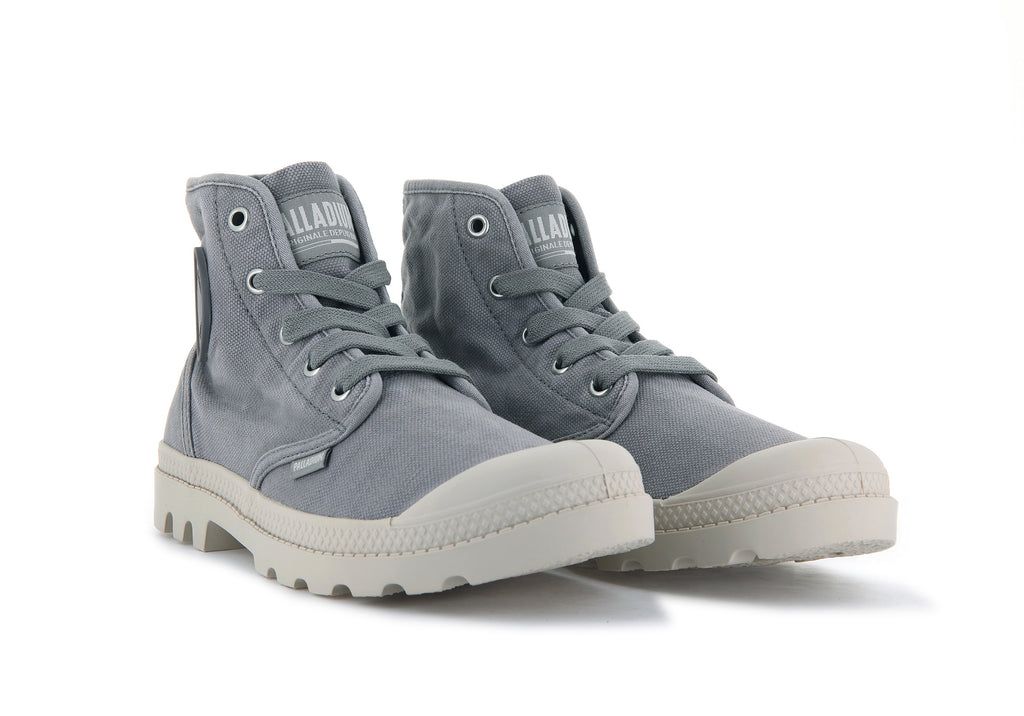 Grey Women Palladium Pampa Hi Boots | MJSBZI-579