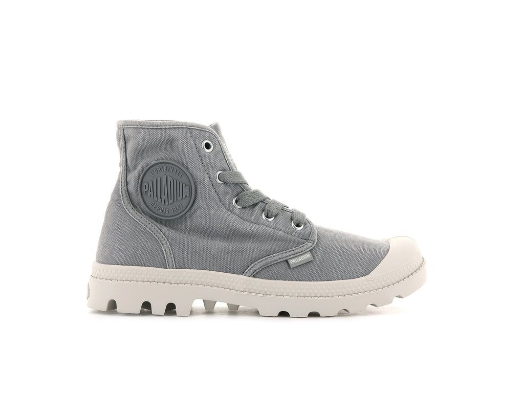 Grey Women Palladium Pampa Hi Boots | MJSBZI-579