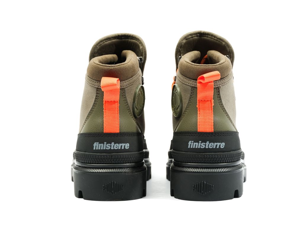 Olive Kids' Palladium Pallatrooper Hiker Wp+ Boots | BPHKEW-380