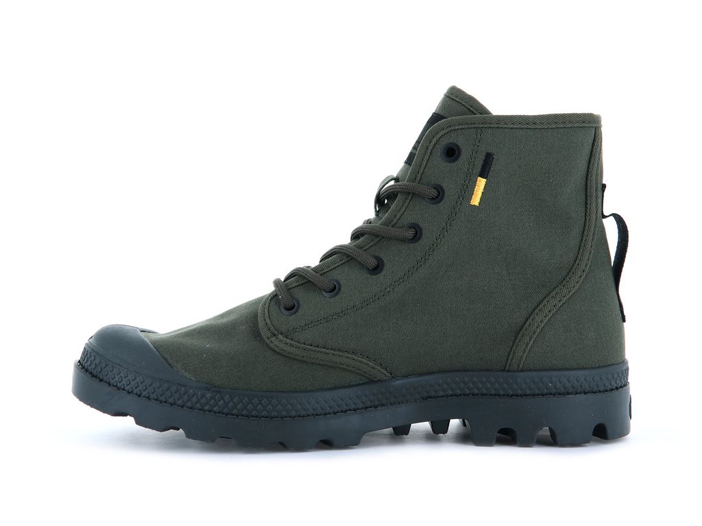 Olive Kids' Palladium Pampa Hi Htg Supply Boots | OUDKSN-129