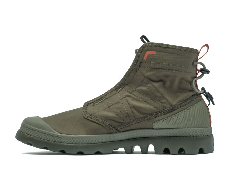 Olive Kids' Palladium Pampa Travel Lite Rs Boots | OYTBWI-208