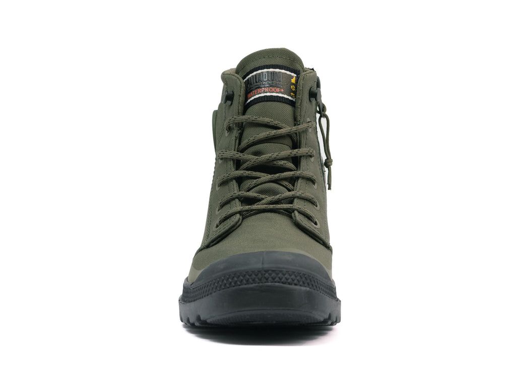 Olive Men Palladium Pampa Rcyl Lt+wp+zip Boots | BAMYIV-470