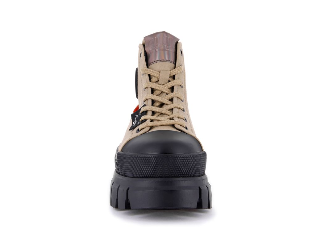 Olive Women Palladium Revolt Hi Tx Boots | ZKVJLY-681