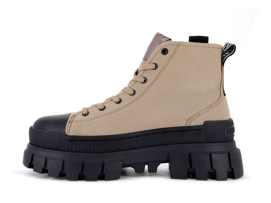 Olive Women Palladium Revolt Hi Tx Boots | ZKVJLY-681