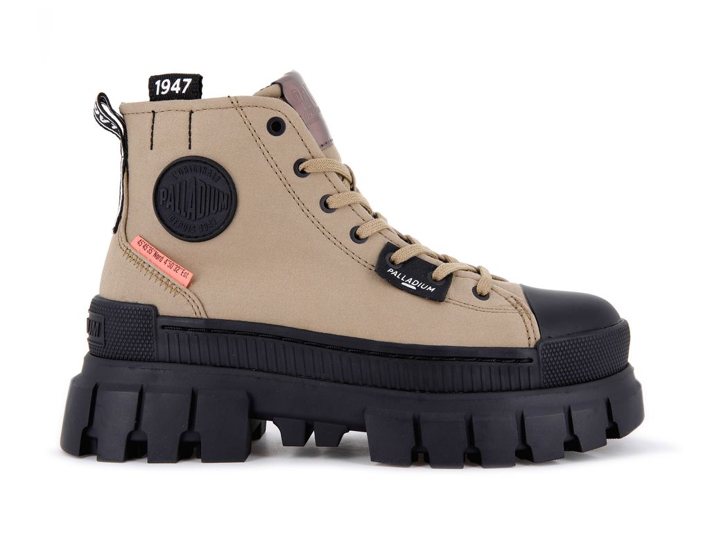 Olive Women Palladium Revolt Hi Tx Boots | ZKVJLY-681