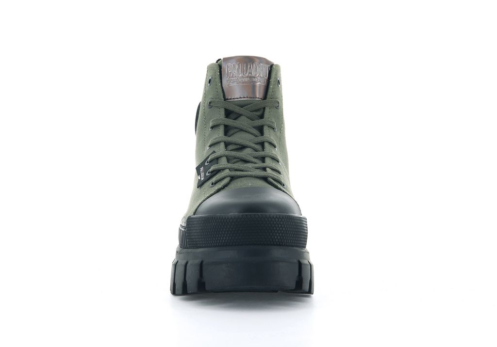 Olive Women Palladium Revolt Hi Tx Boots | QAOSWD-695