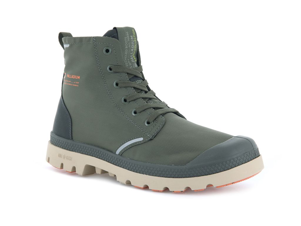 Olive / Olive Kids' Palladium Pampa Lite+ Recycle Wp+ Boots | PTXBFH-351