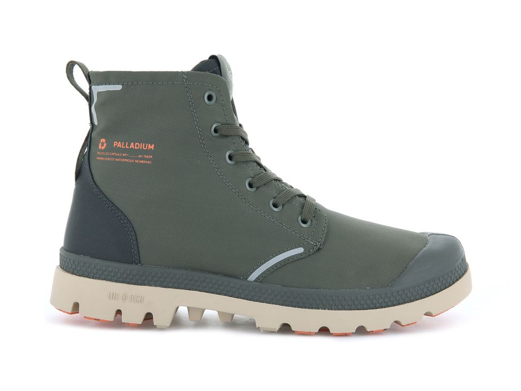 Olive / Olive Women Palladium Pampa Lite+ Recycle Wp+ Boots | OFGQID-486