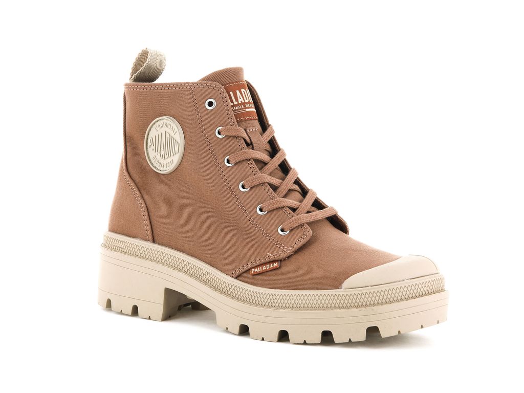 Peru Archive Women Palladium Pallabase Twill Boots | OIXYBQ-247