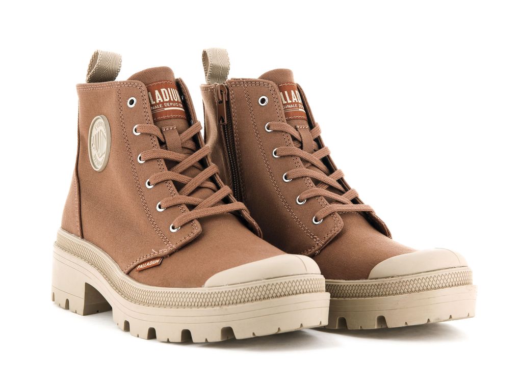 Peru Archive Women Palladium Pallabase Twill Boots | OIXYBQ-247