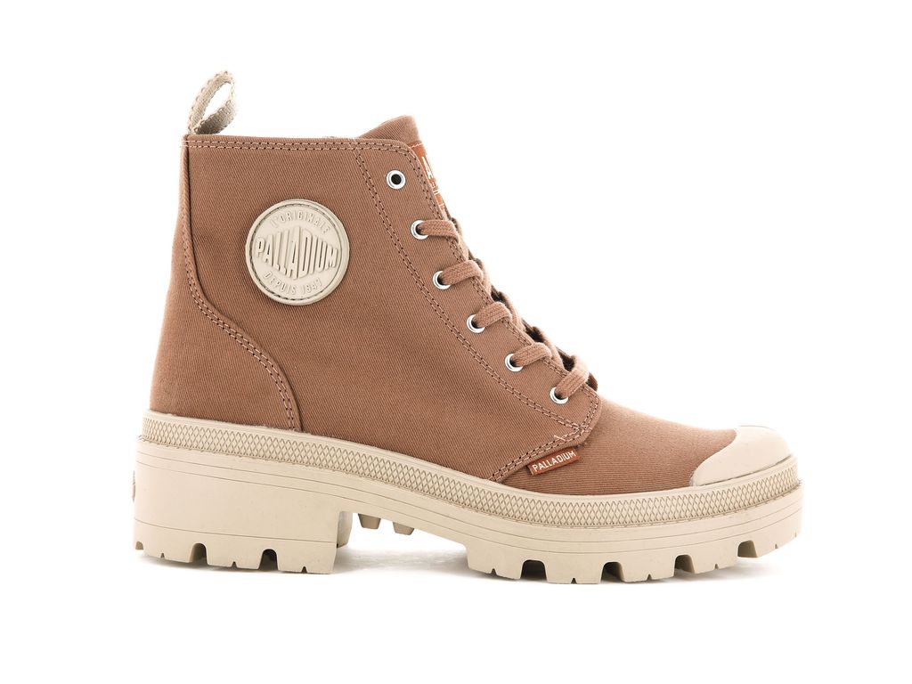 Peru Archive Women Palladium Pallabase Twill Boots | OIXYBQ-247