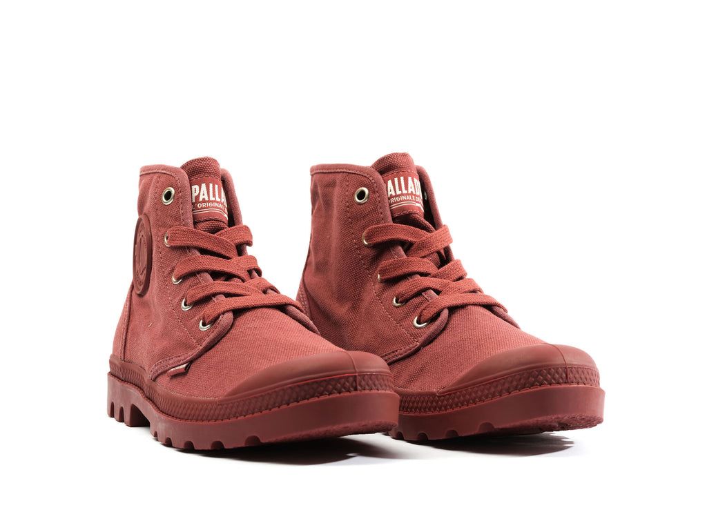 Red Women Palladium Pampa Hi Boots | NZGWYU-359