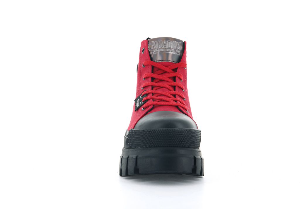 Red Women Palladium Revolt Hi Tx Boots | BDZKVY-619