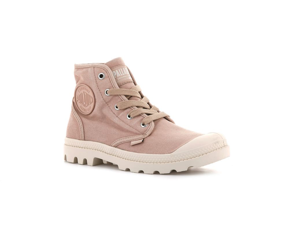 Rose Dark Red Women Palladium Pampa Hi Boots | DLOHGP-049