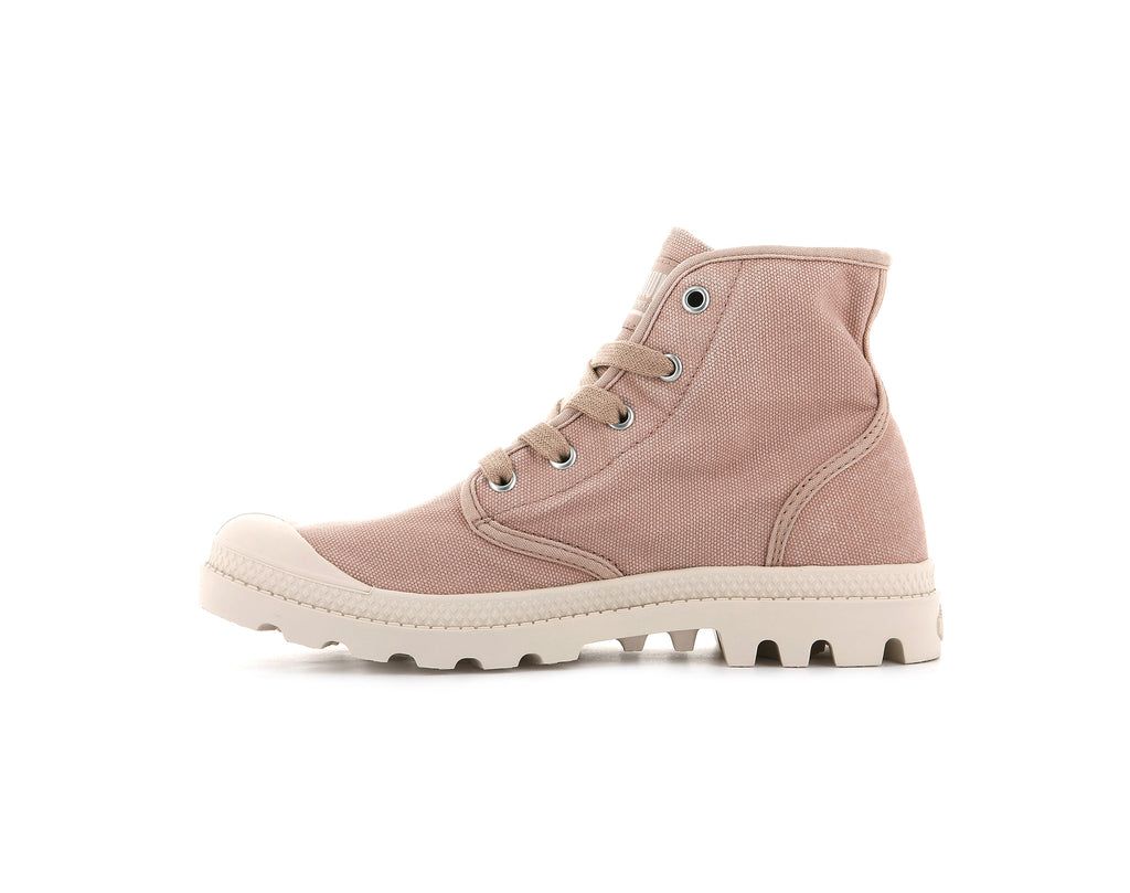 Rose Dark Red Women Palladium Pampa Hi Boots | DLOHGP-049