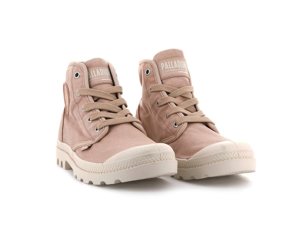 Rose Dark Red Women Palladium Pampa Hi Boots | DLOHGP-049