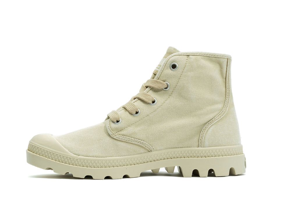 Sahara/Ecru Women Palladium Pampa Hi Boots | YPSVDM-596