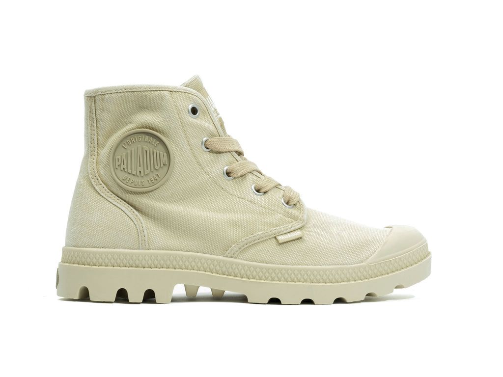 Sahara/Ecru Women Palladium Pampa Hi Boots | YPSVDM-596