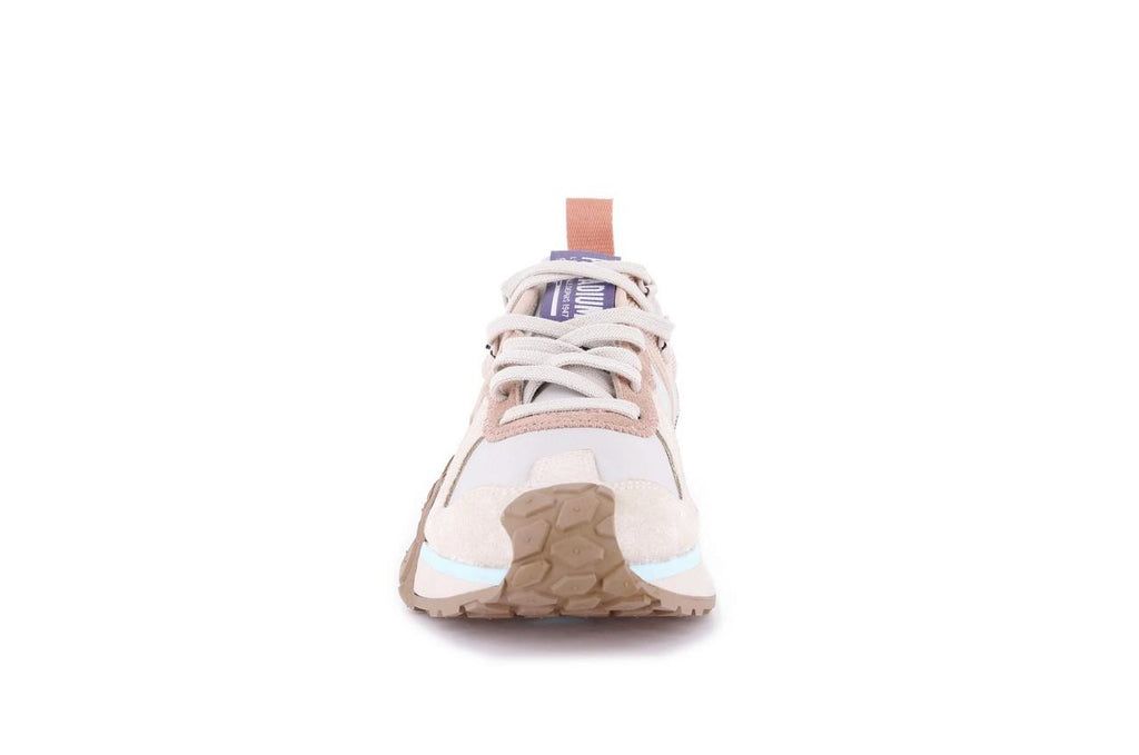 White Cream Kids' Palladium Troop Runner Sneakers | TOYZEG-257