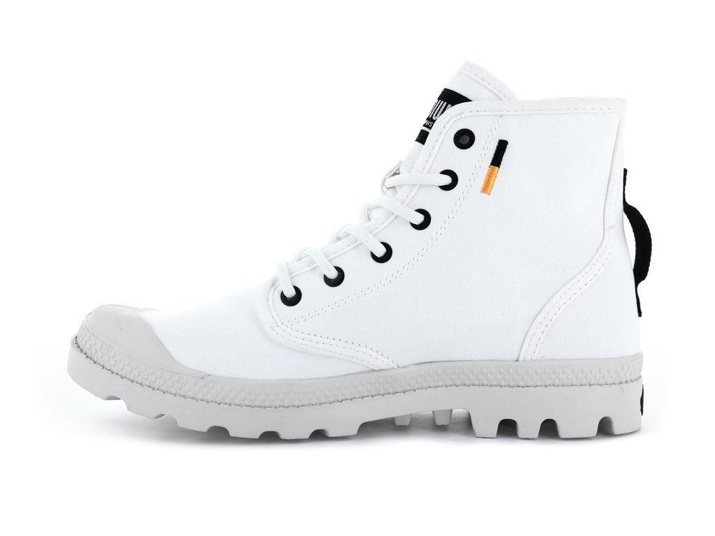 White Kids' Palladium Pampa Hi Htg Supply Boots | NHTJAI-873