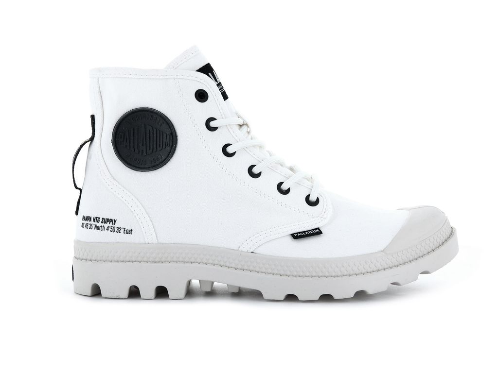 White Kids\' Palladium Pampa Hi Htg Supply Boots | NHTJAI-873