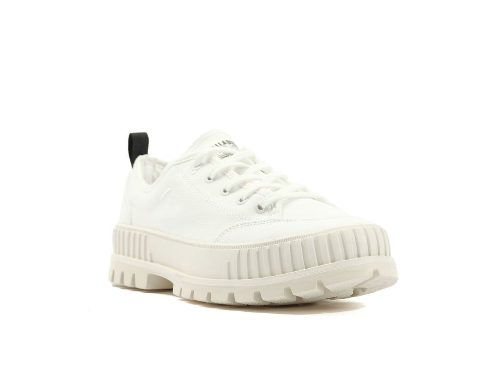 White Men Palladium Pallashock Lo Organic 2 Sneakers | ZXIFNC-921