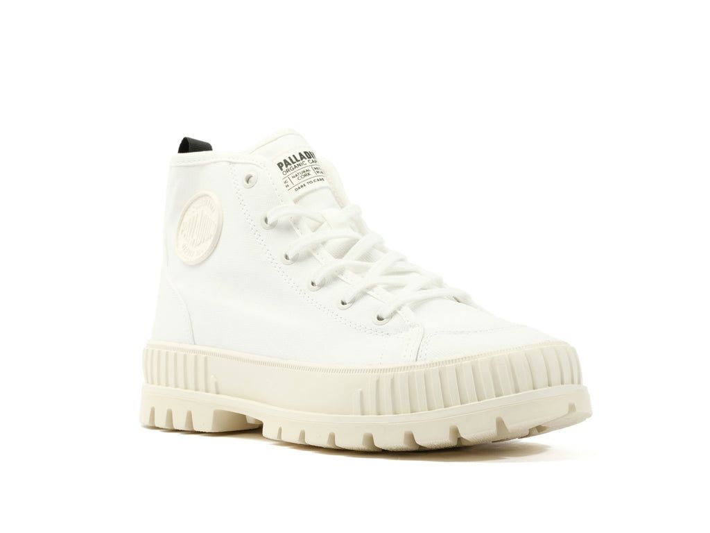 White Men Palladium Pallashock Organic 2 Sneakers | OULQEW-902