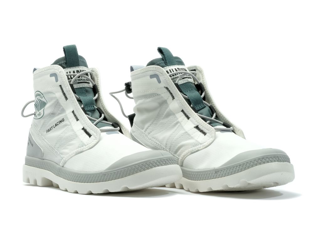 White Men Palladium Pampa Travel Lite Rs Boots | YHMWDS-840