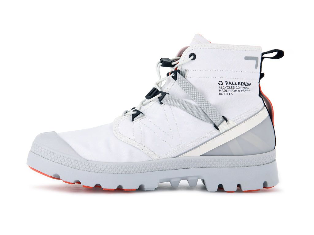 White Men Palladium Pampa Travel Lite+ Waterproof Boots | MWZEQA-385