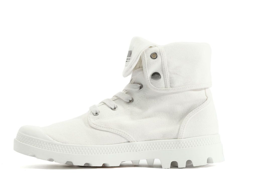 White Women Palladium Baggy Boots | DUTLRI-897