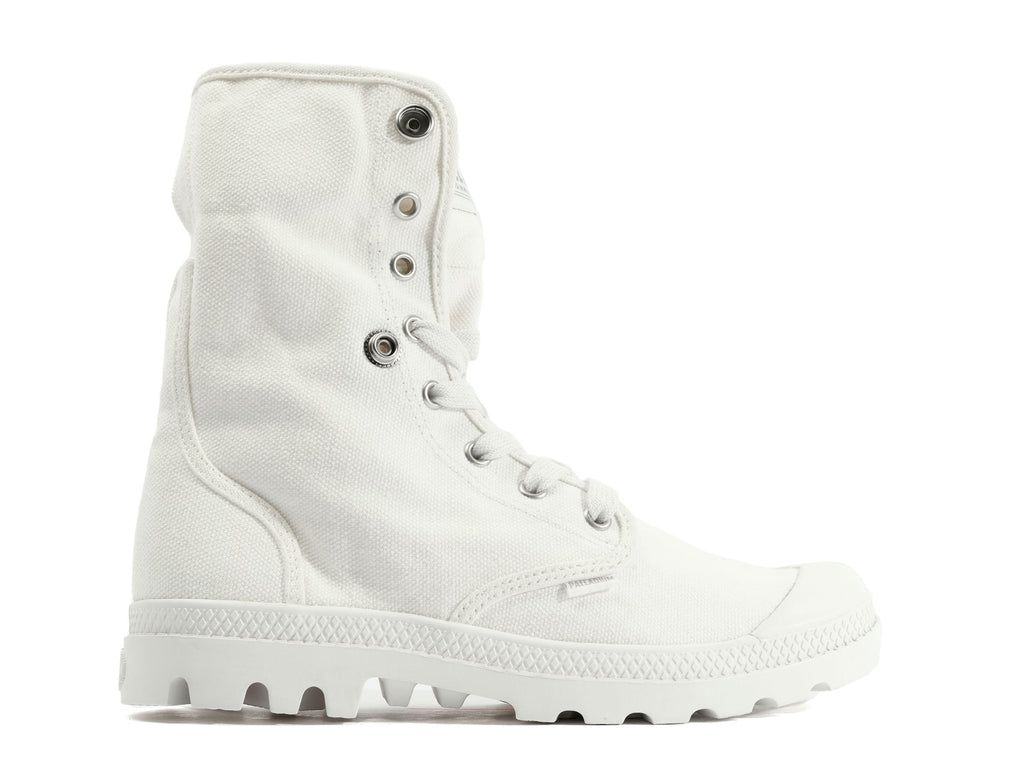 White Women Palladium Baggy Boots | DUTLRI-897