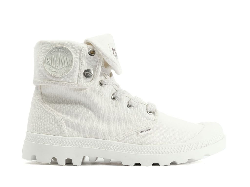 White Women Palladium Baggy Boots | DUTLRI-897