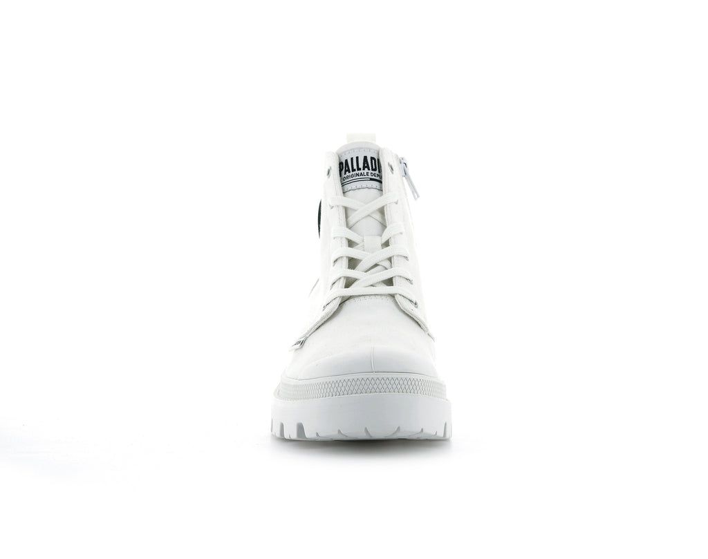 White Women Palladium Pallabase Twill Boots | LGOEWV-142