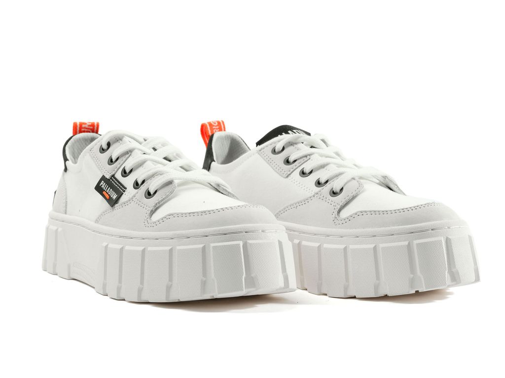 White Women Palladium Pallatower Lo Sneakers | WHQTML-287